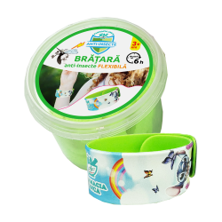 Anti-insecte - Bratara flexibila + Ulei Esențial